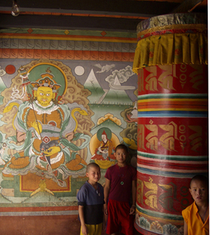 Large prayer wheel